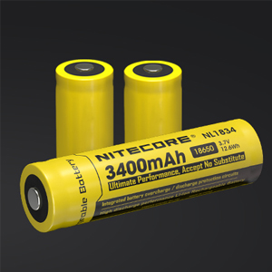 nitecore headlamp battery